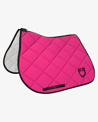 Jumping saddle pad technical fabric with logo