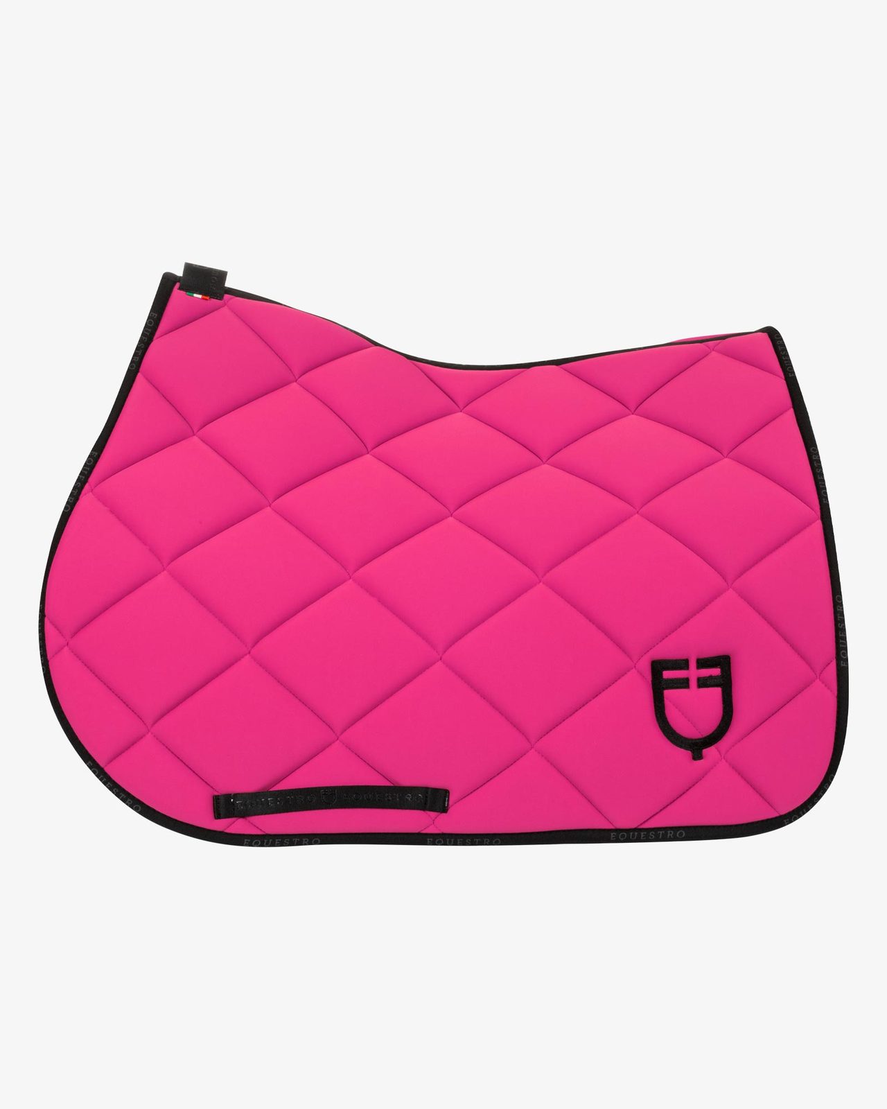 Jumping saddle pad technical fabric with logo