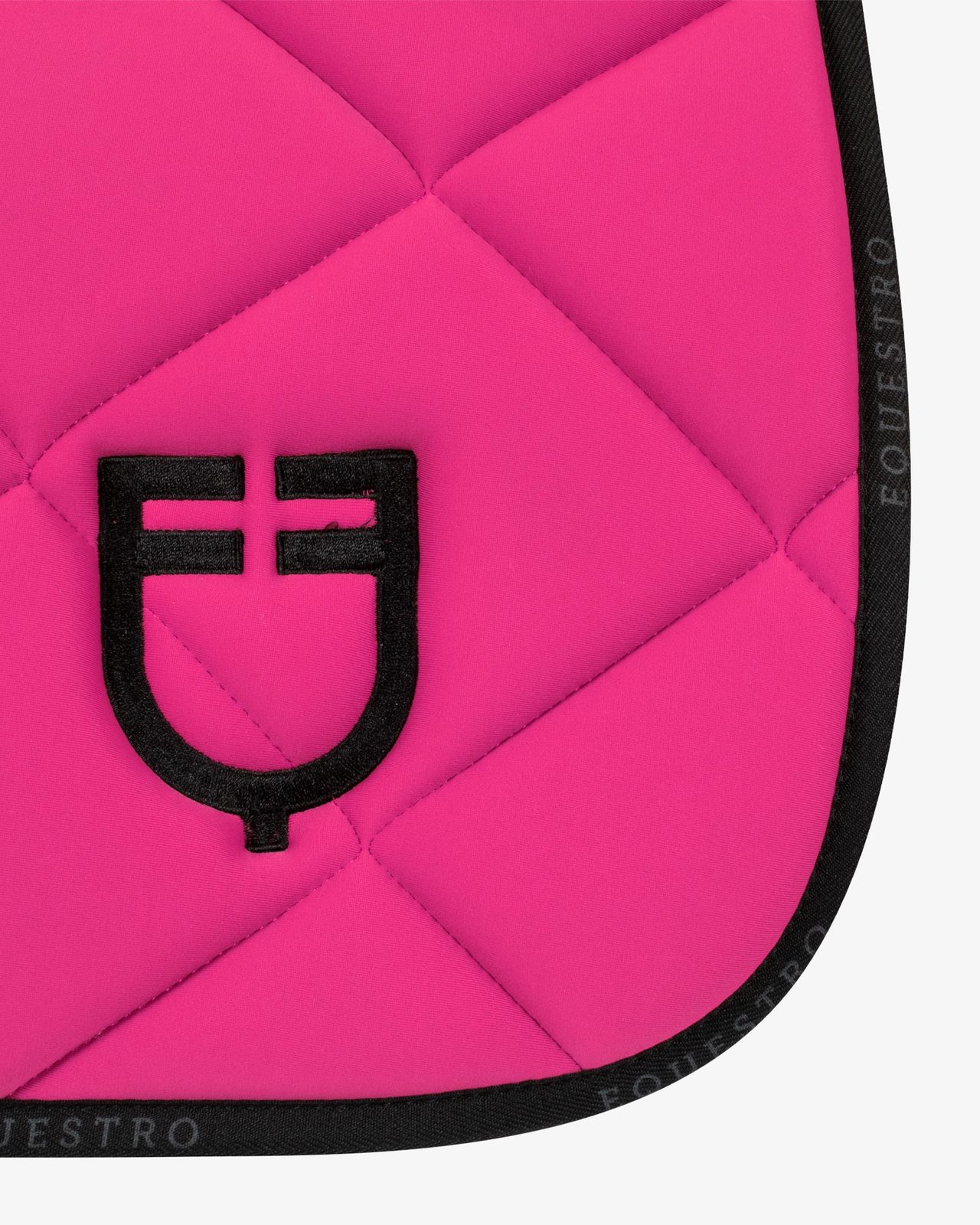 Jumping saddle pad technical fabric with logo