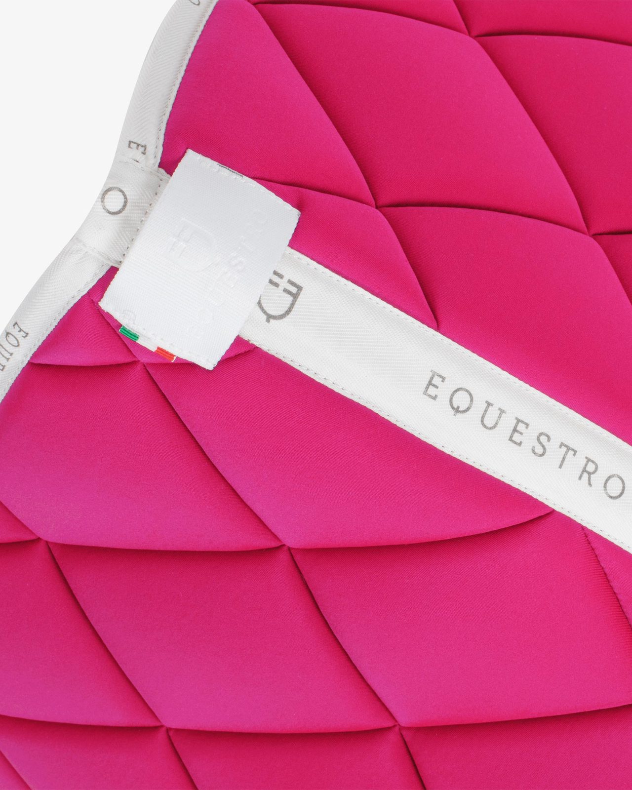 Dressage saddle pad technical fabric with logo