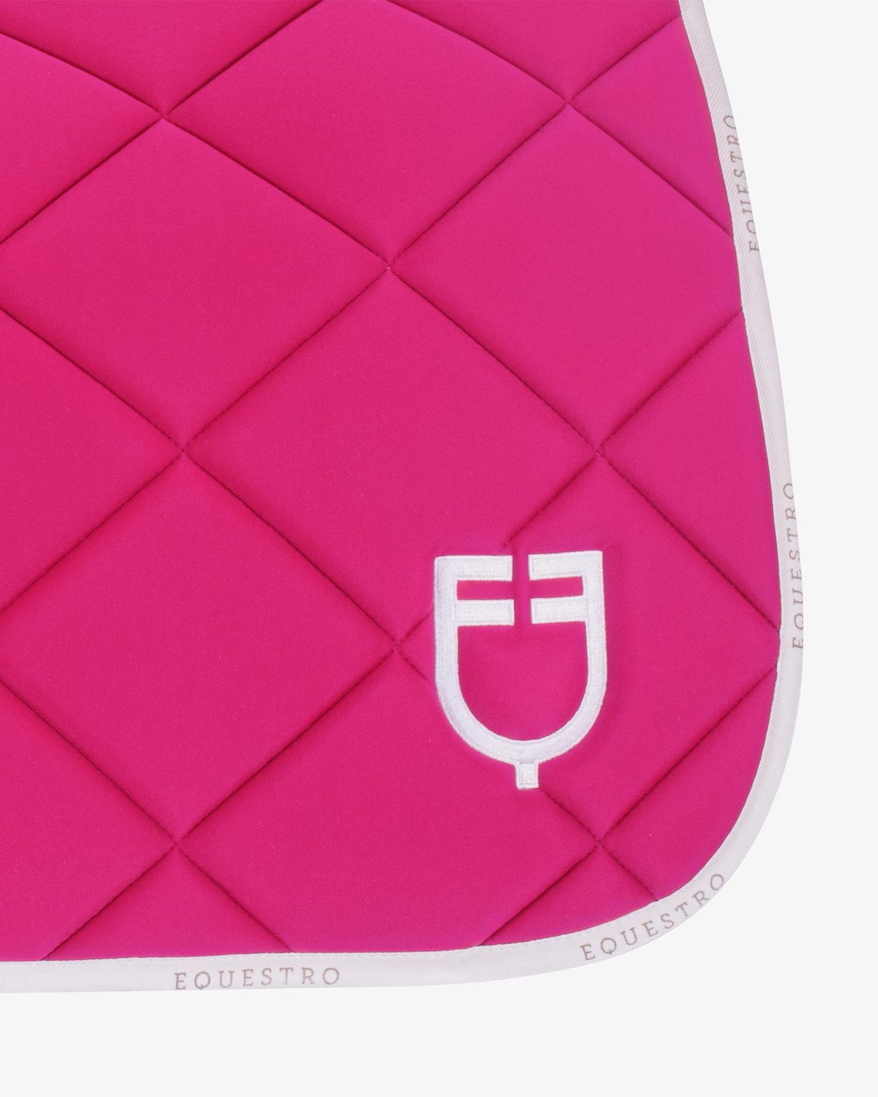 Dressage saddle pad technical fabric with logo