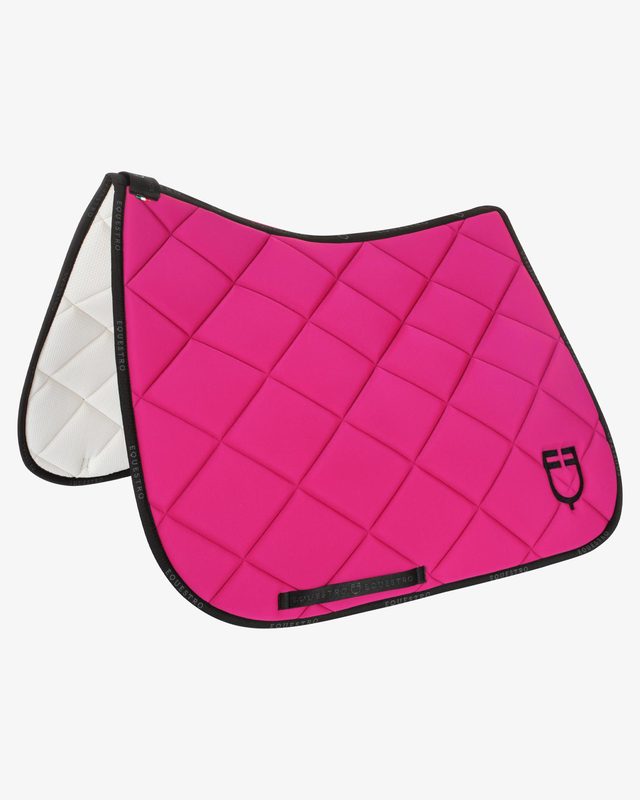 Dressage saddle pad technical fabric with logo