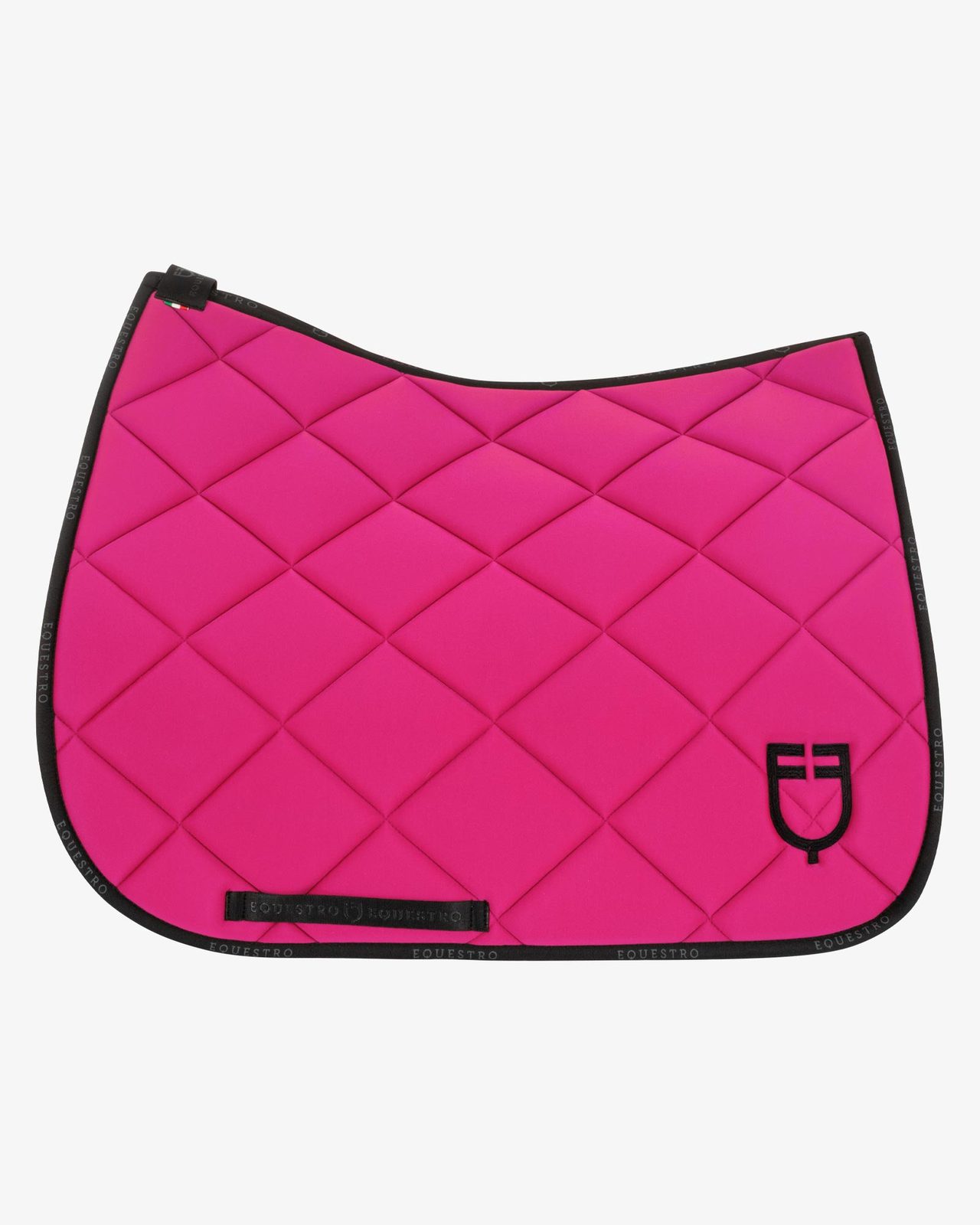 Dressage saddle pad technical fabric with logo