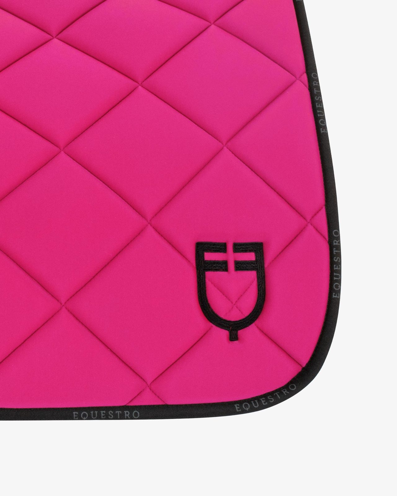 Dressage saddle pad technical fabric with logo