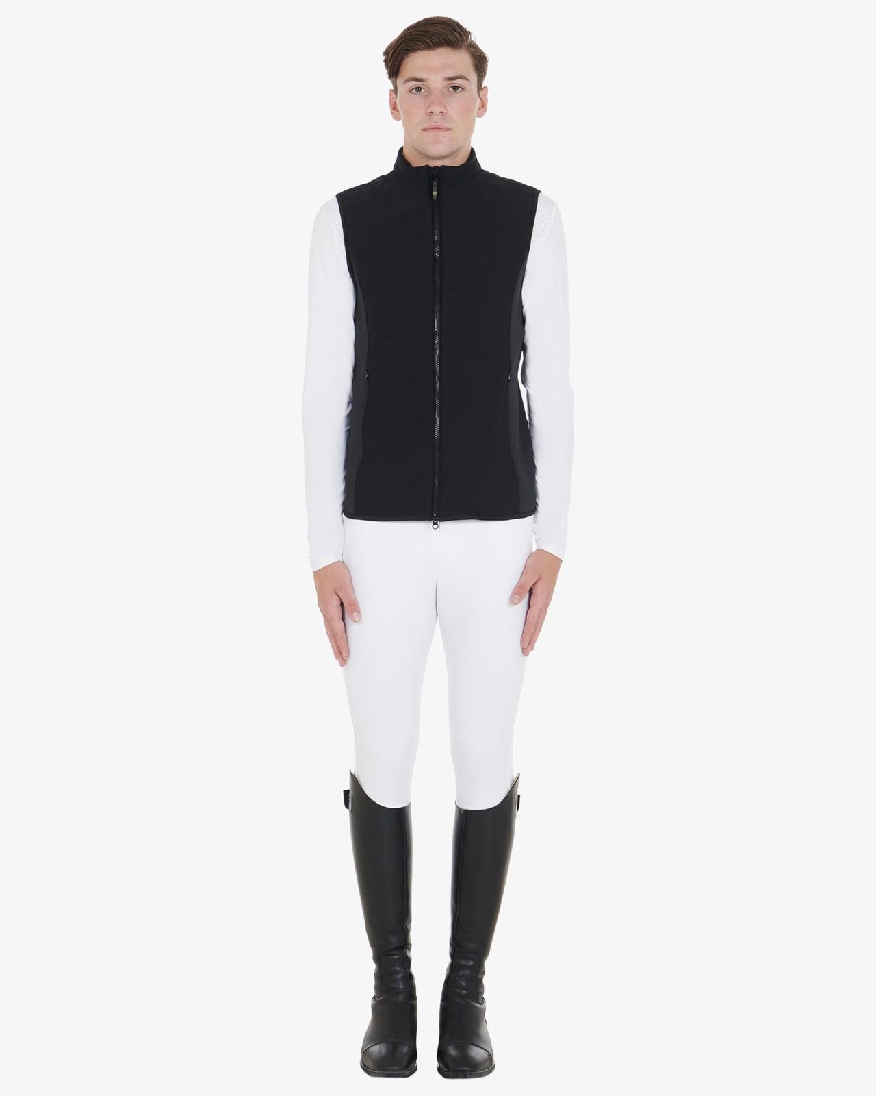 Smanicato uomo slim fit in tessuto tecnico