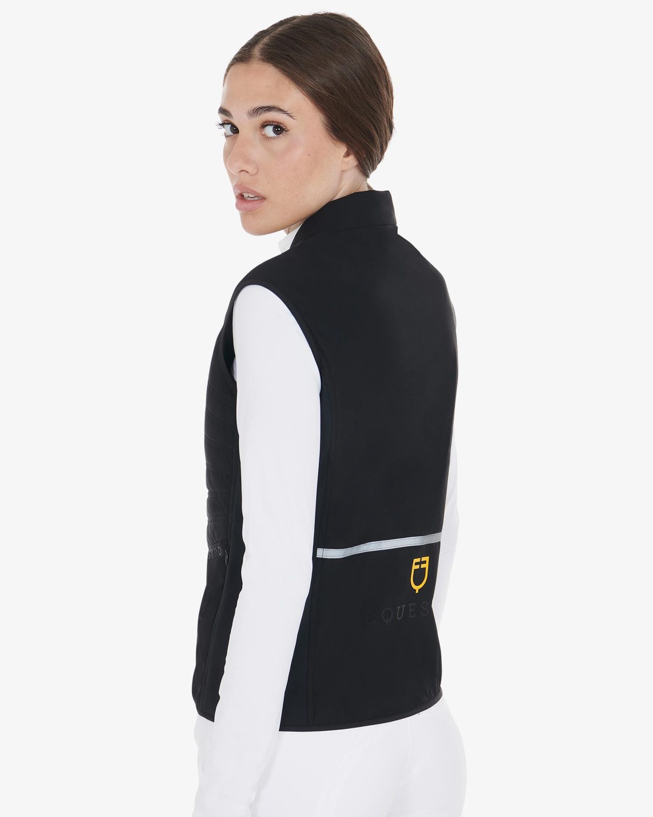 Smanicato donna slim fit in tessuto tecnico