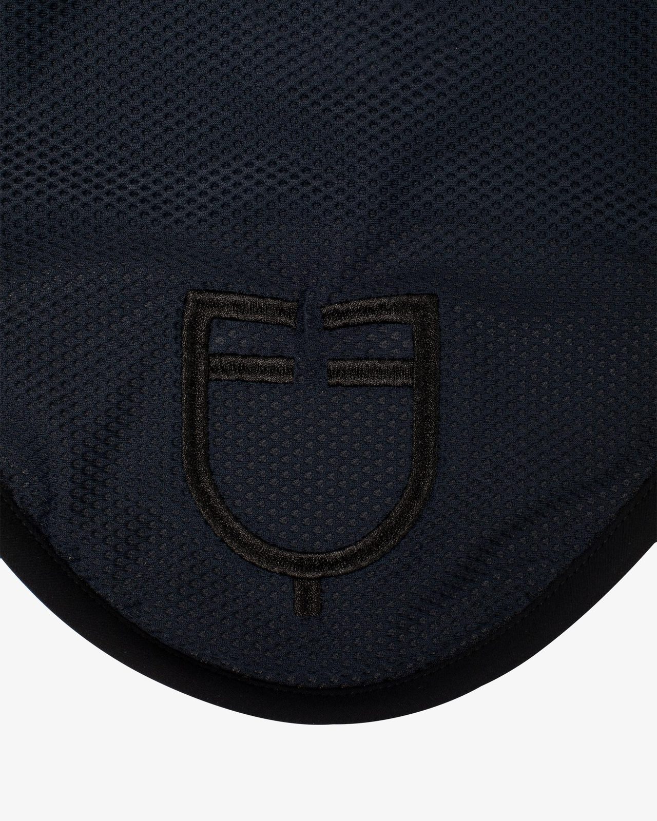 Cuffietta in tessuto traforato con logo