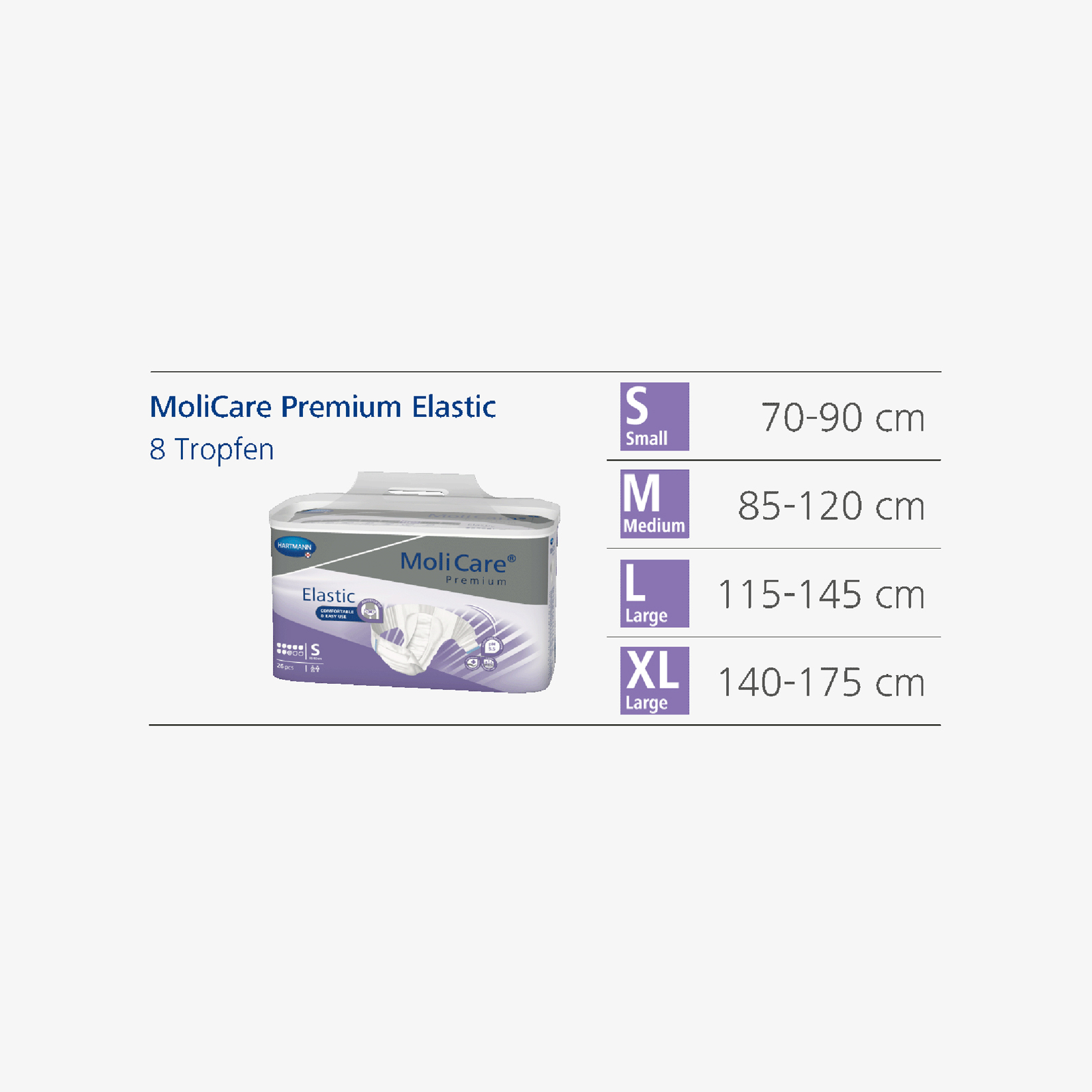 Molicare Premium Elastic - 8 gocce