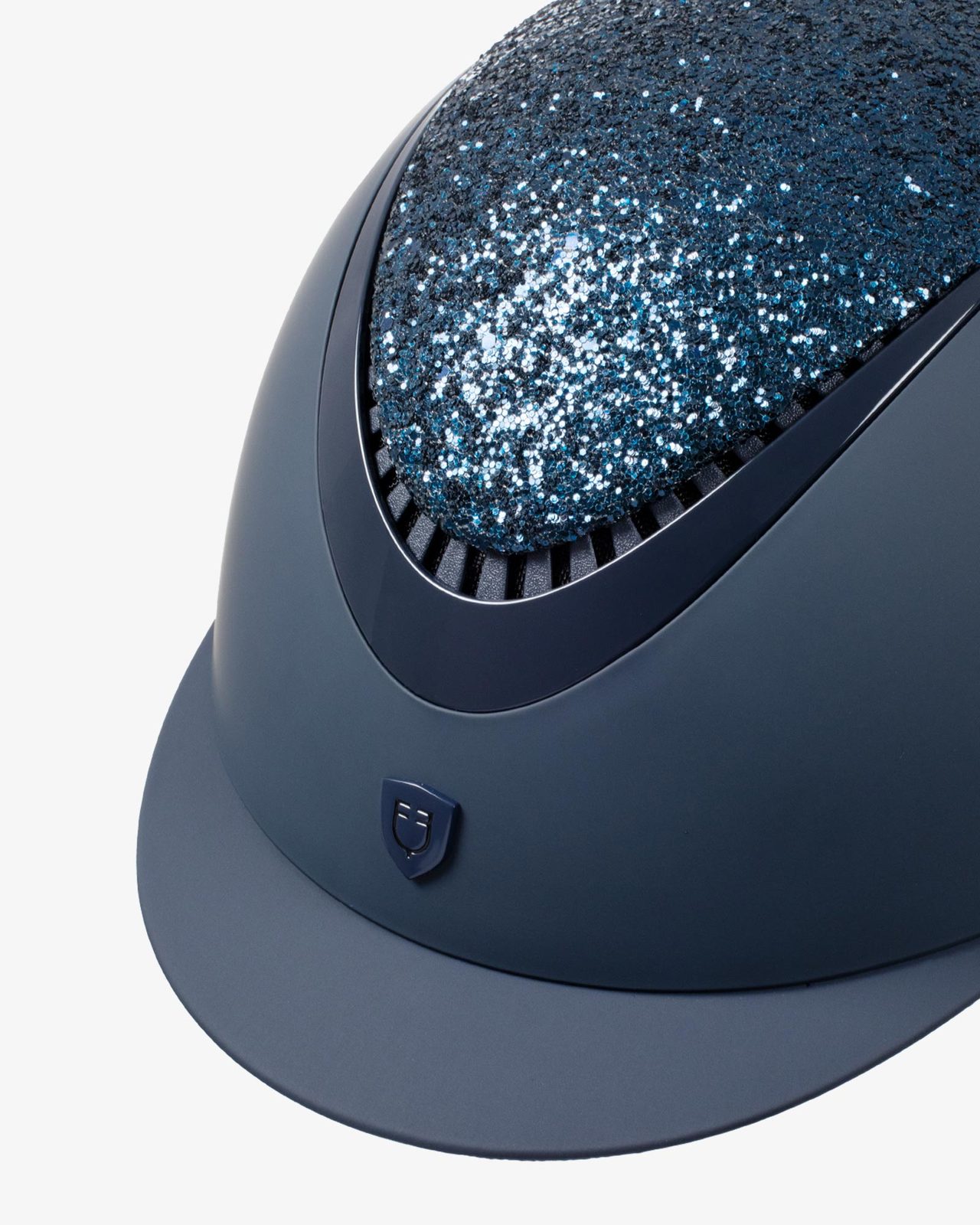 Narrow visor helmet with rhinestones EN 1384-2023 homologation