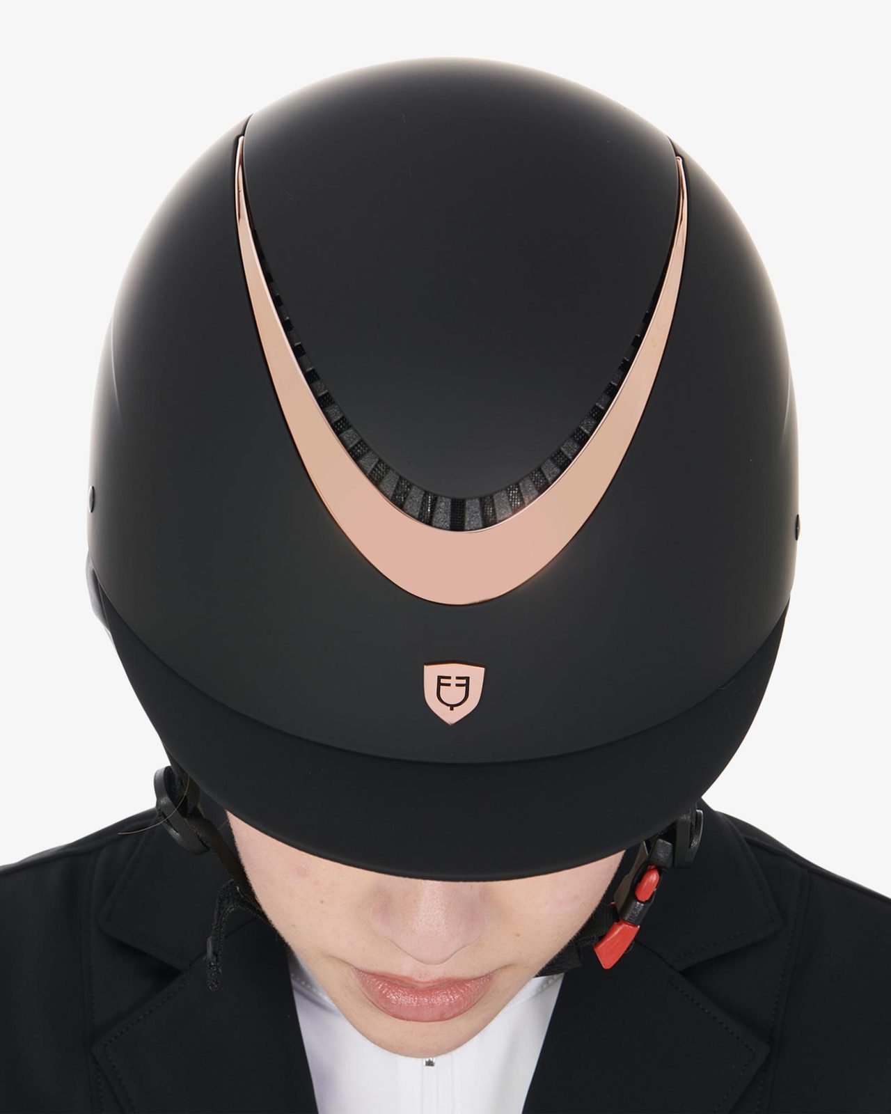 Unisex helmet with shiny frame homologation EN 1384-2023