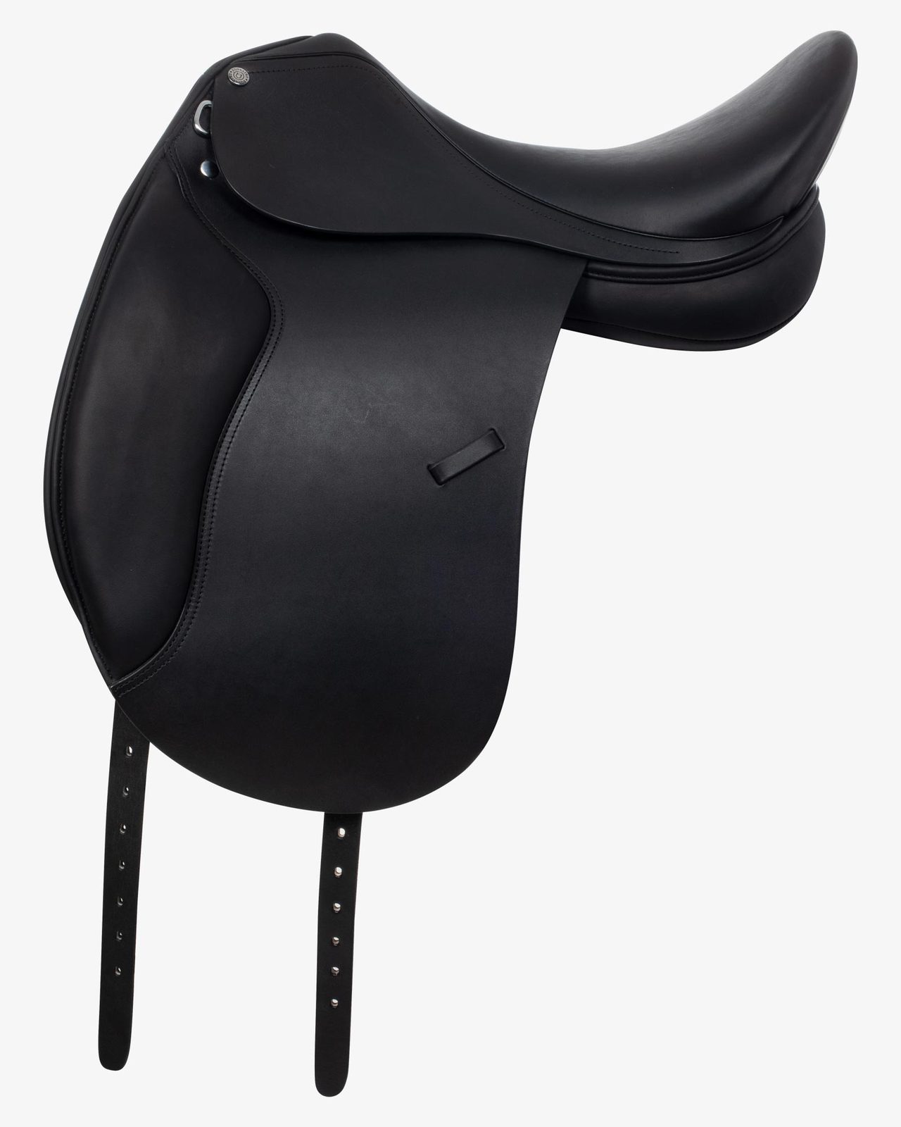 Dressage saddle with long blocks