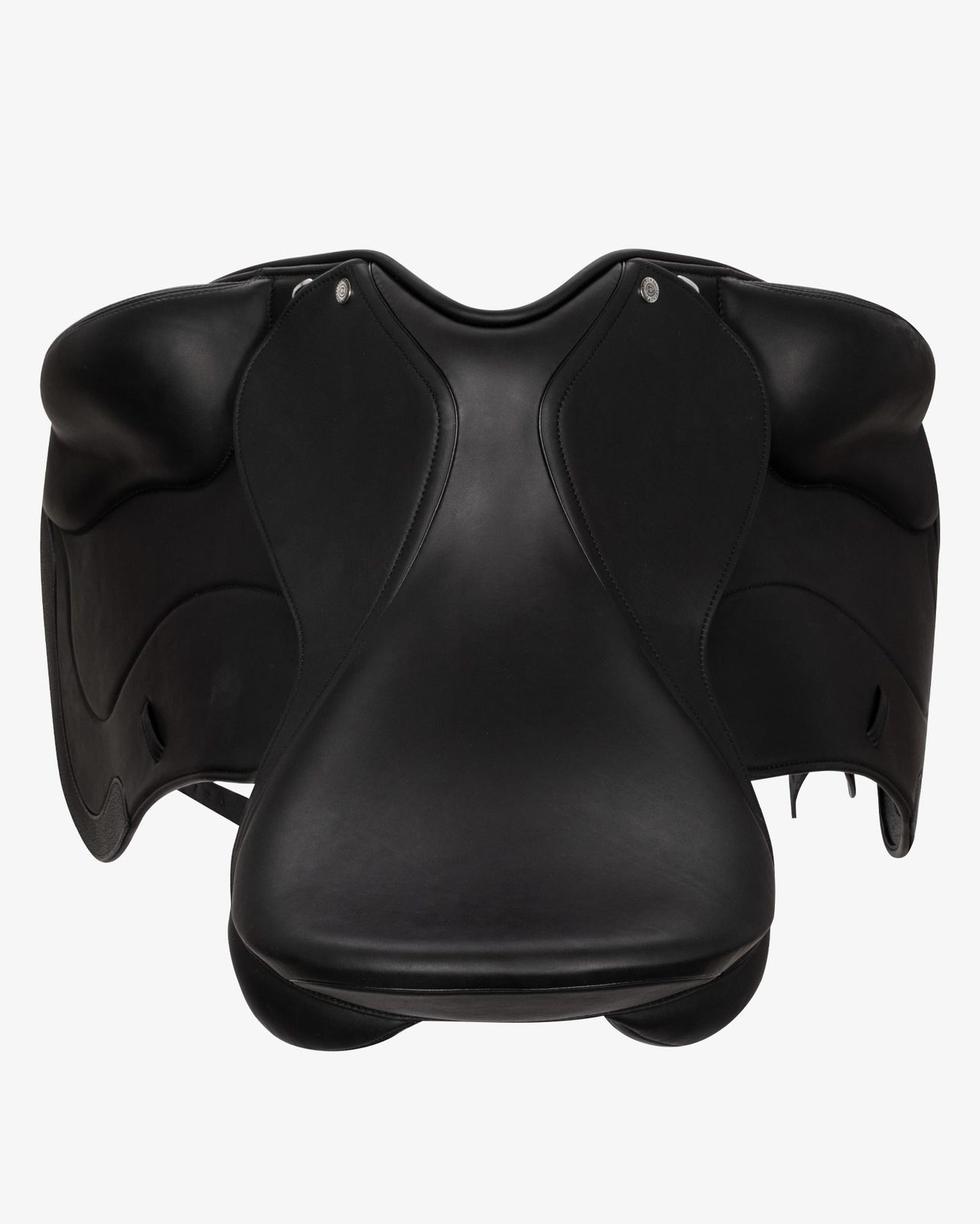 Doubled leather dressage saddle