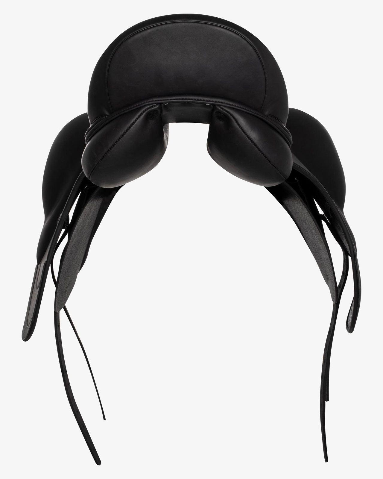 Doubled leather dressage saddle