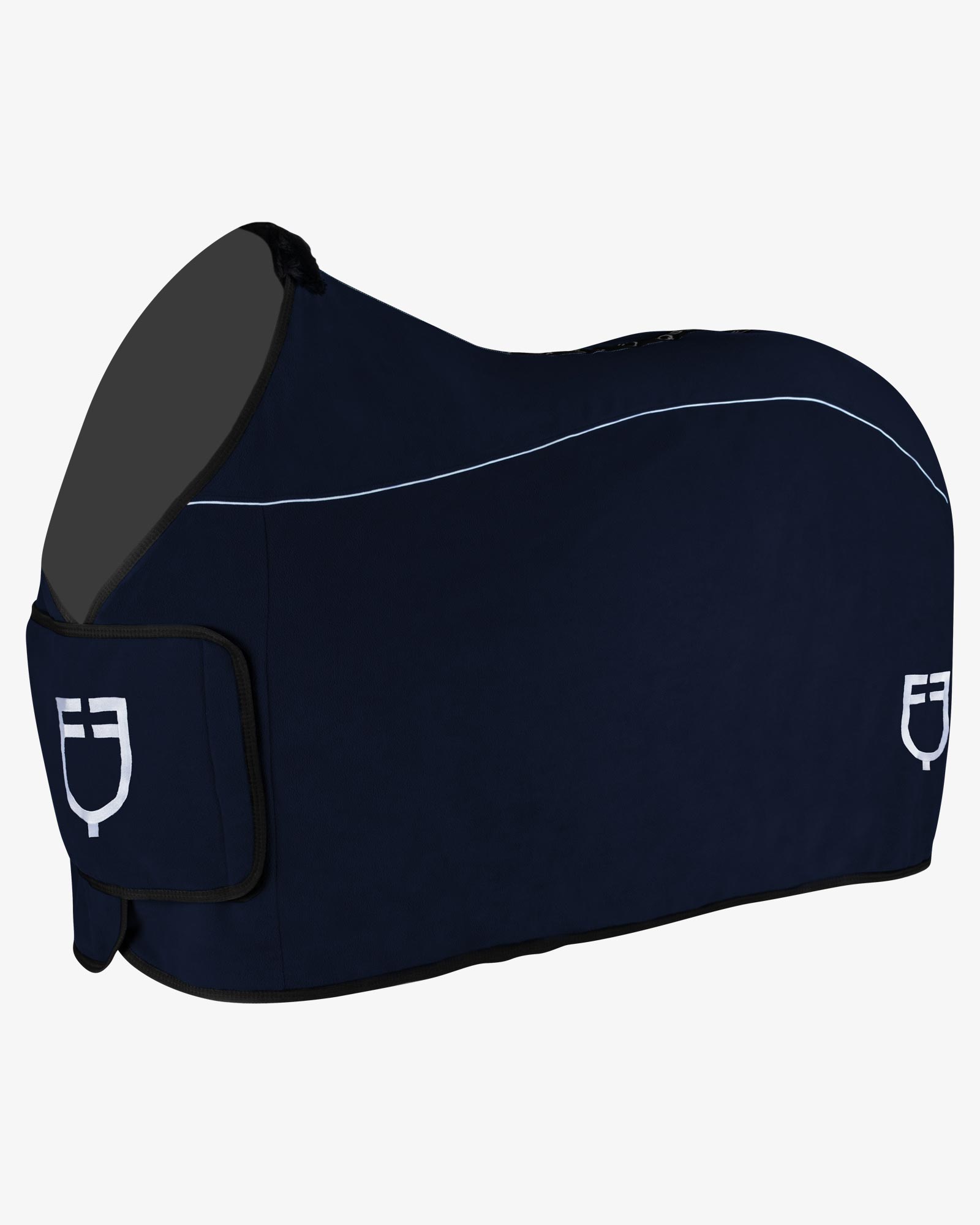 Coperta in pile con chiusura frontale con flap