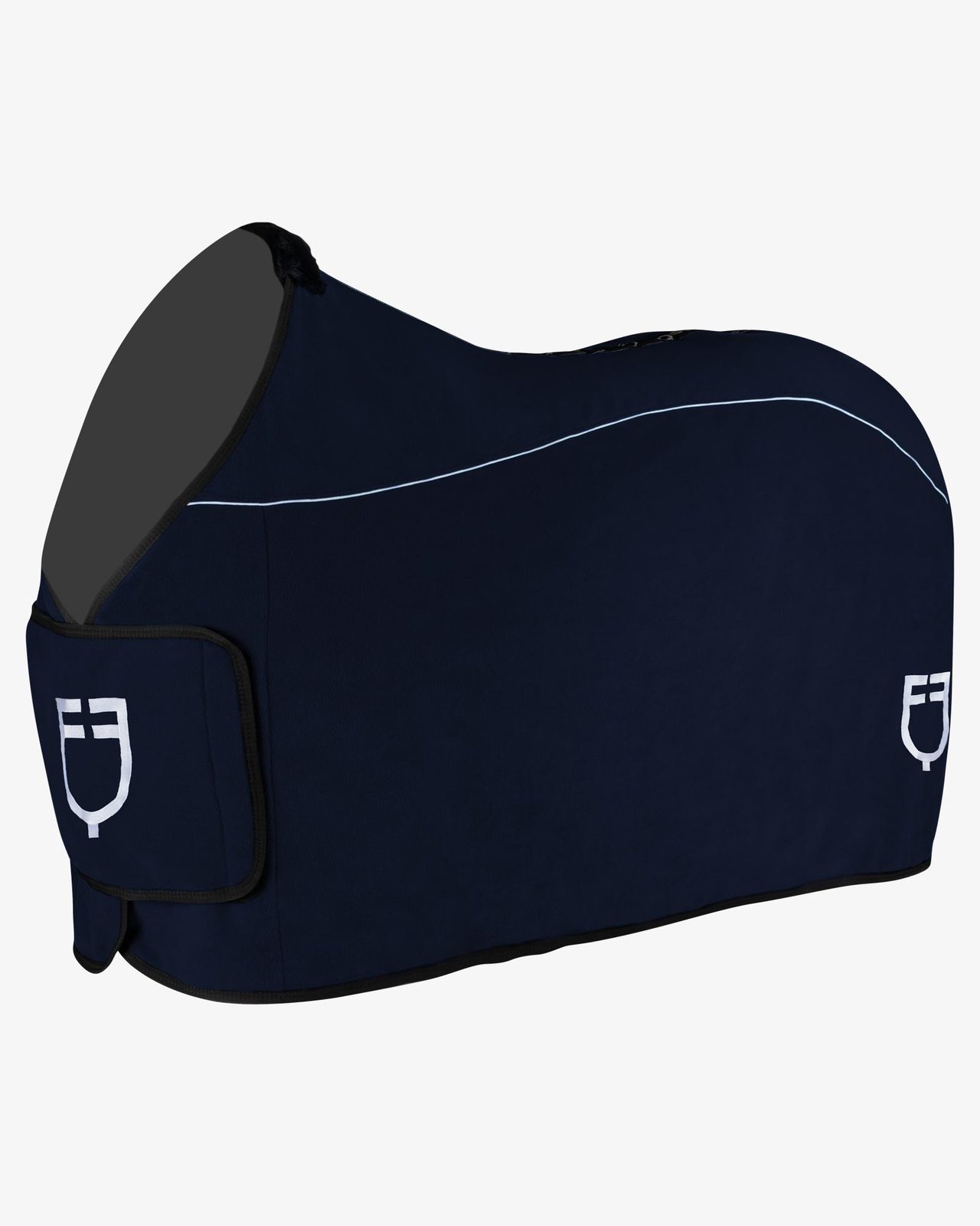 Coperta in pile con chiusura frontale con flap