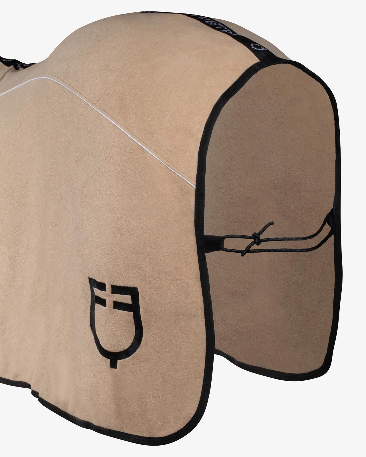 Fleece rug with flap front closure