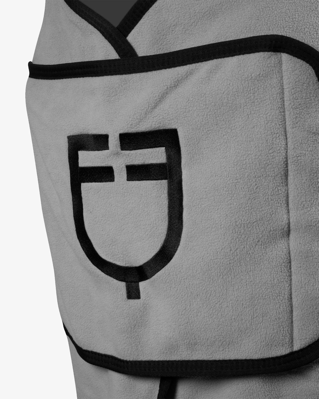 Fleece rug with flap front closure