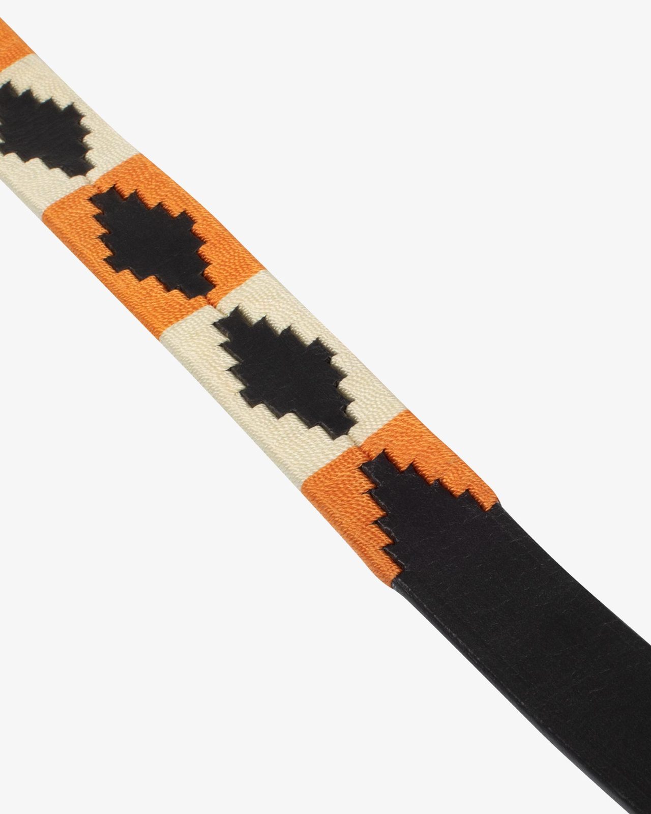 Leather belt with navajo decorations