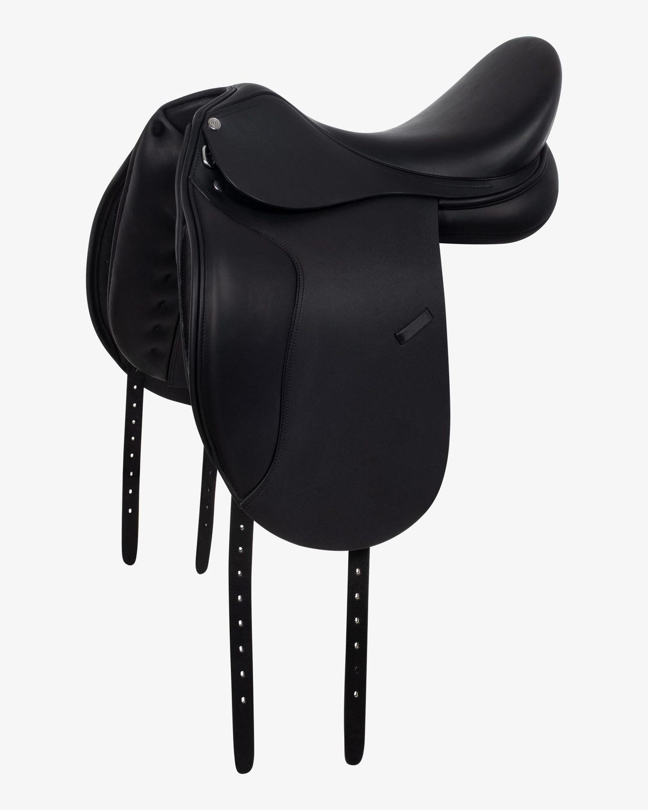 Dressage saddle with removable blocks