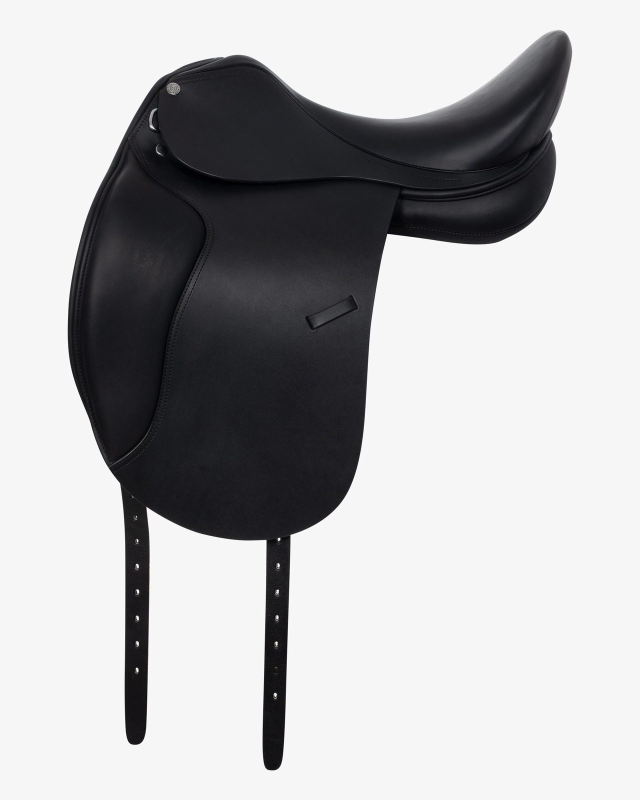 Dressage saddle with removable blocks