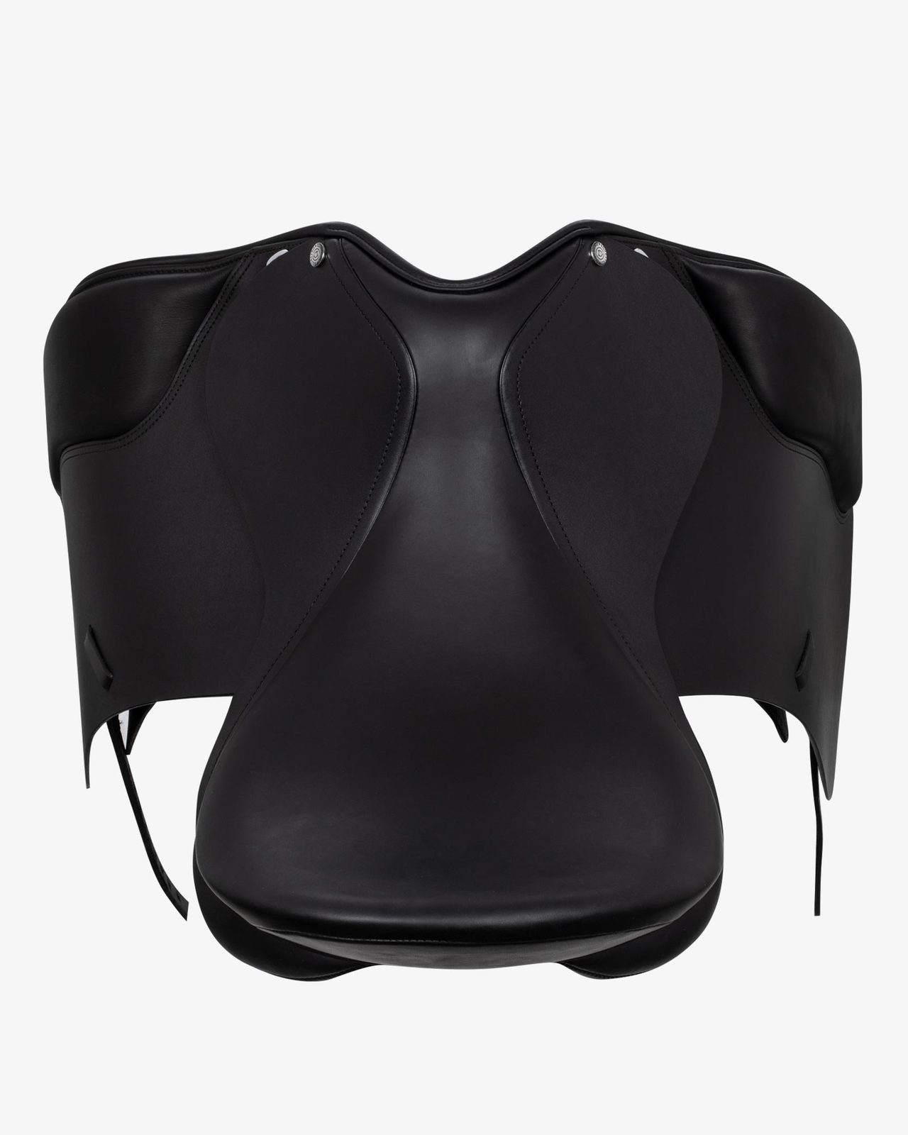Dressage saddle with removable blocks