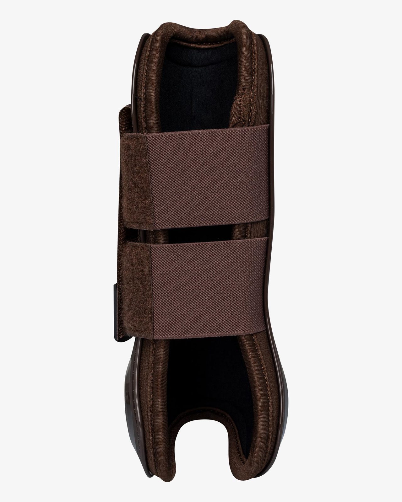 Anatomical tendon boots  with double hook-and-loop fasteners
