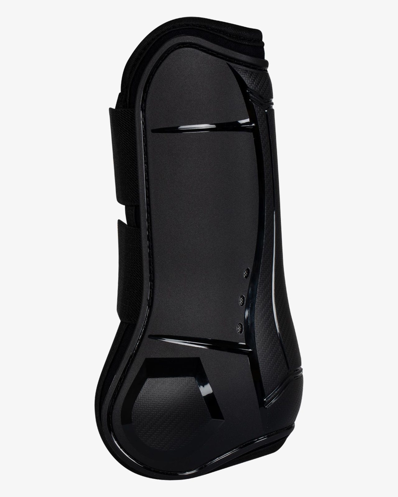 Anatomical tendon boots  with double hook-and-loop fasteners