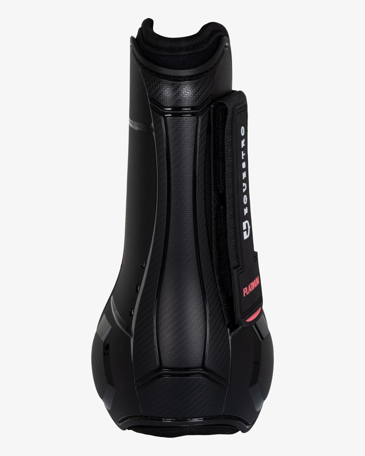 Anatomical tendon boots  with double hook-and-loop fasteners