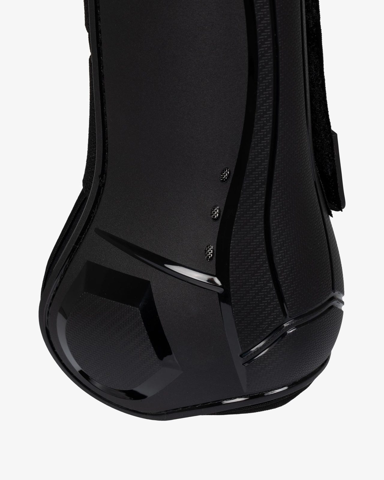 Anatomical tendon boots  with double hook-and-loop fasteners