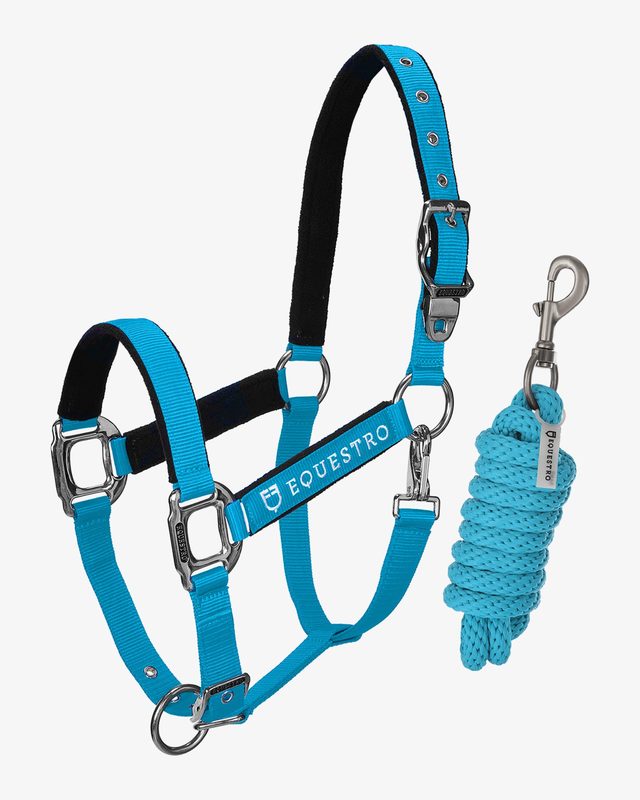 Cavezza Regolabile Kerbl Per Alpaca - Blu 20 Mm - Morbida E Sicura - Foto 6