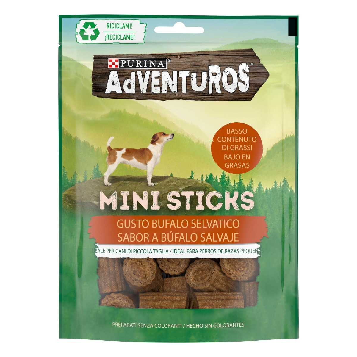 ADVENTUROS® Sticks Mini Snack Cane al gusto Bufalo