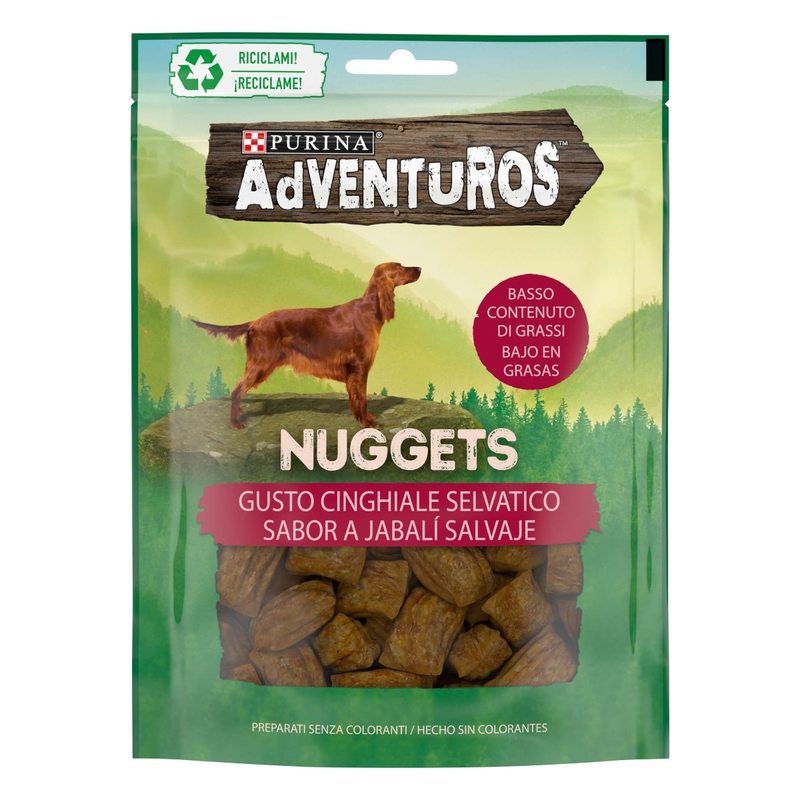 ADVENTUROS Snack Nuggets al gusto Cinghiale per Cane | PURINA Shop 90 g