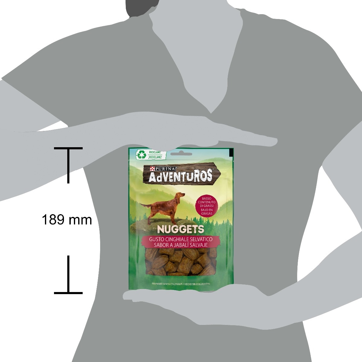 ADVENTUROS® Nuggets Snack Cane al gusto Cinghiale