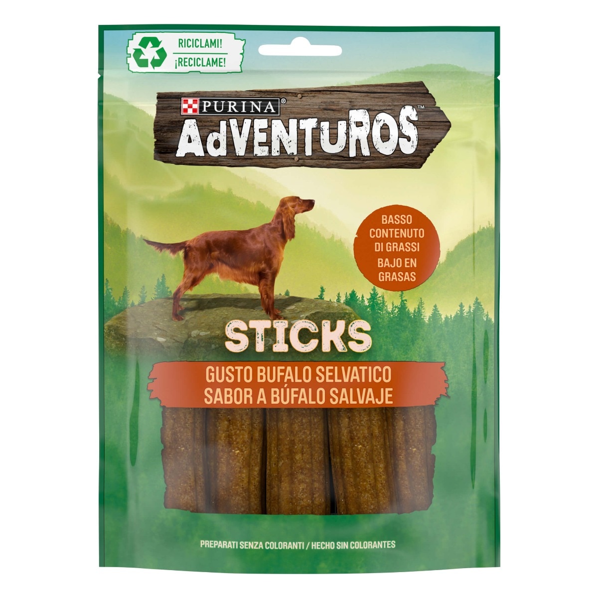 ADVENTUROS® Sticks Snack Cane al gusto Bufalo