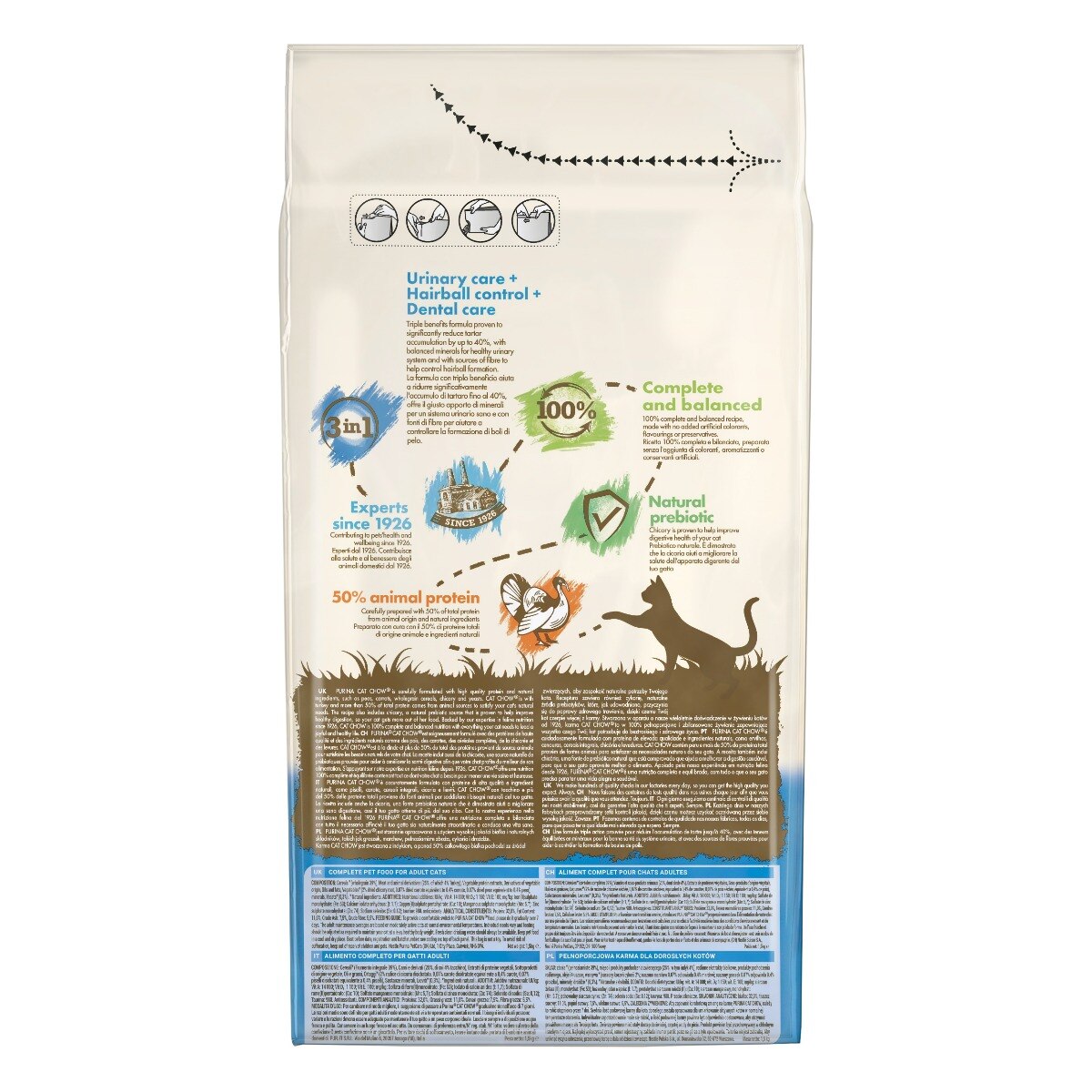 Cat Chow® 3 IN 1 Gatto Crocchette ricco in Tacchino