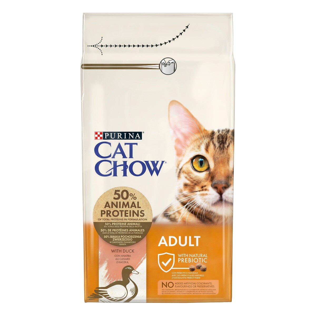 Cat Chow® Adult Gatto Crocchette ricco in Anatra