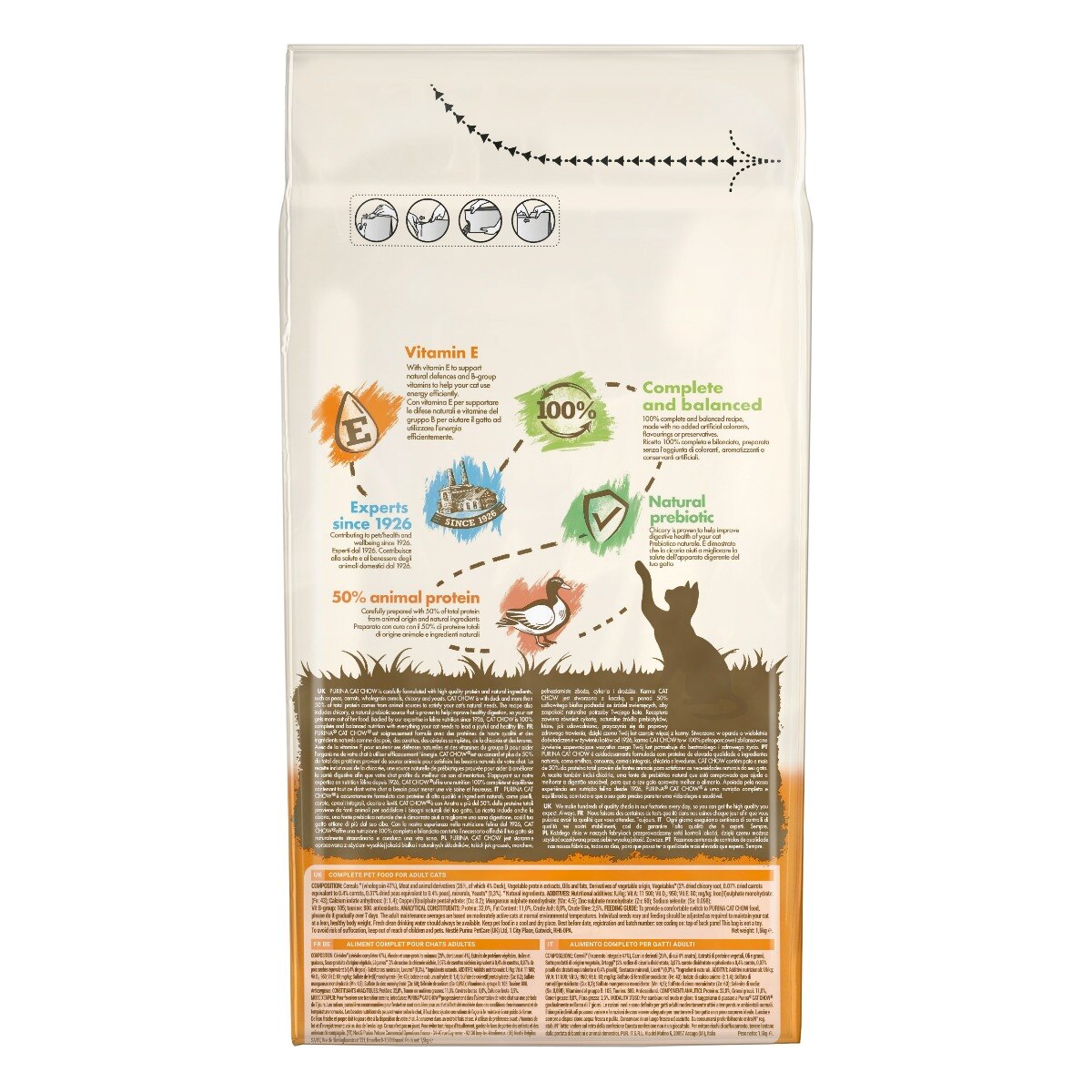 Cat Chow® Adult Gatto Crocchette ricco in Anatra