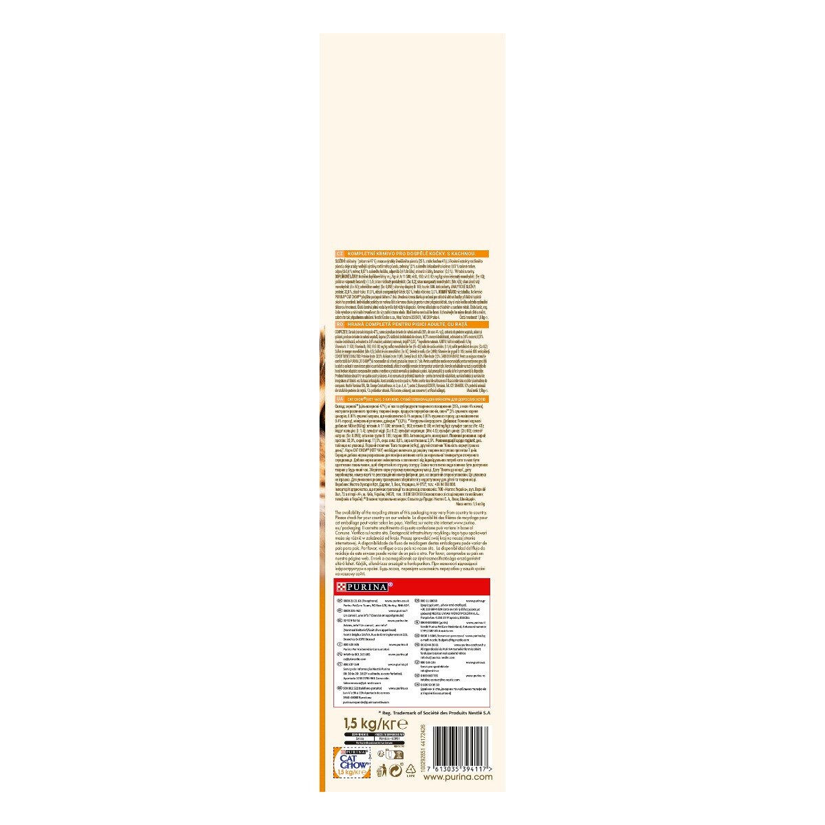 Cat Chow® Adult Gatto Crocchette ricco in Anatra