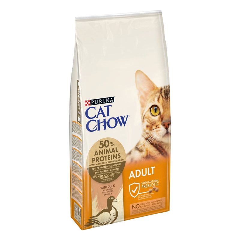 CAT CHOW Adult Crocchette al Anatra per gatto 10Kg | PURINA Shop 10 kg