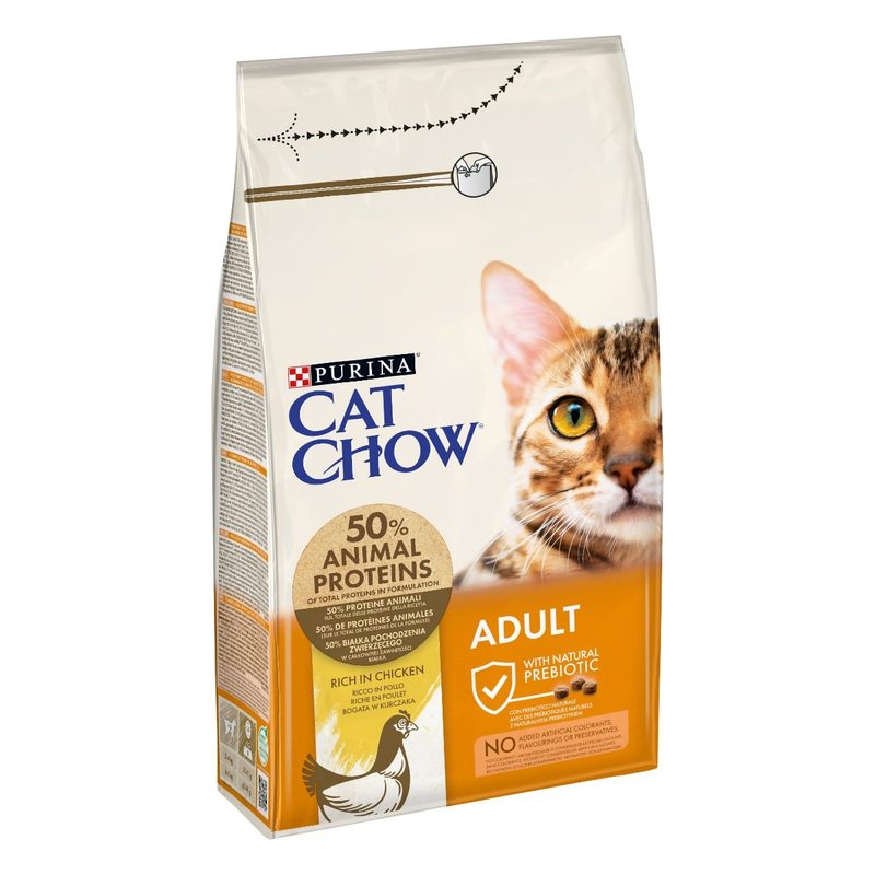 CAT CHOW Adult gatto Crocchette al Pollo per gatto 1,5kg| PURINA Shop 1,5 kg