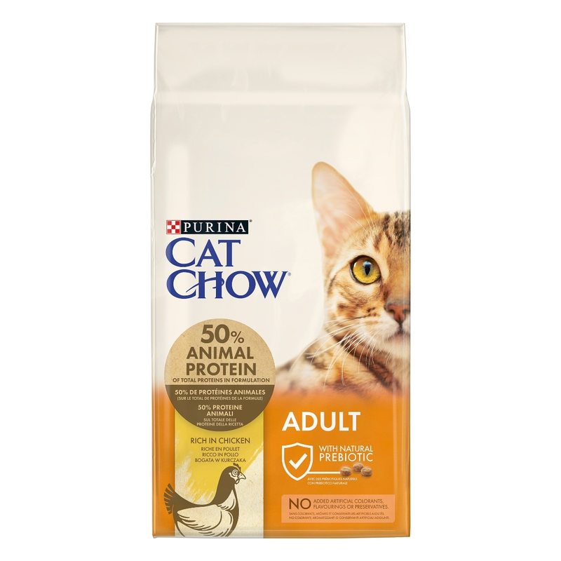 CAT CHOW Adult gatto Crocchette al Pollo per gatto 10kg| PURINA Shop 10 kg
