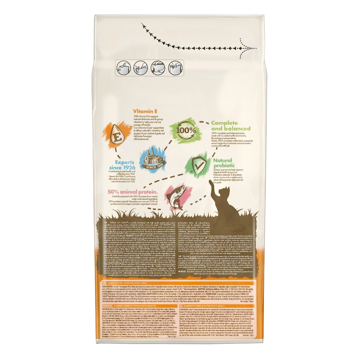 Cat Chow® Adult Gatto Crocchette con Salmone