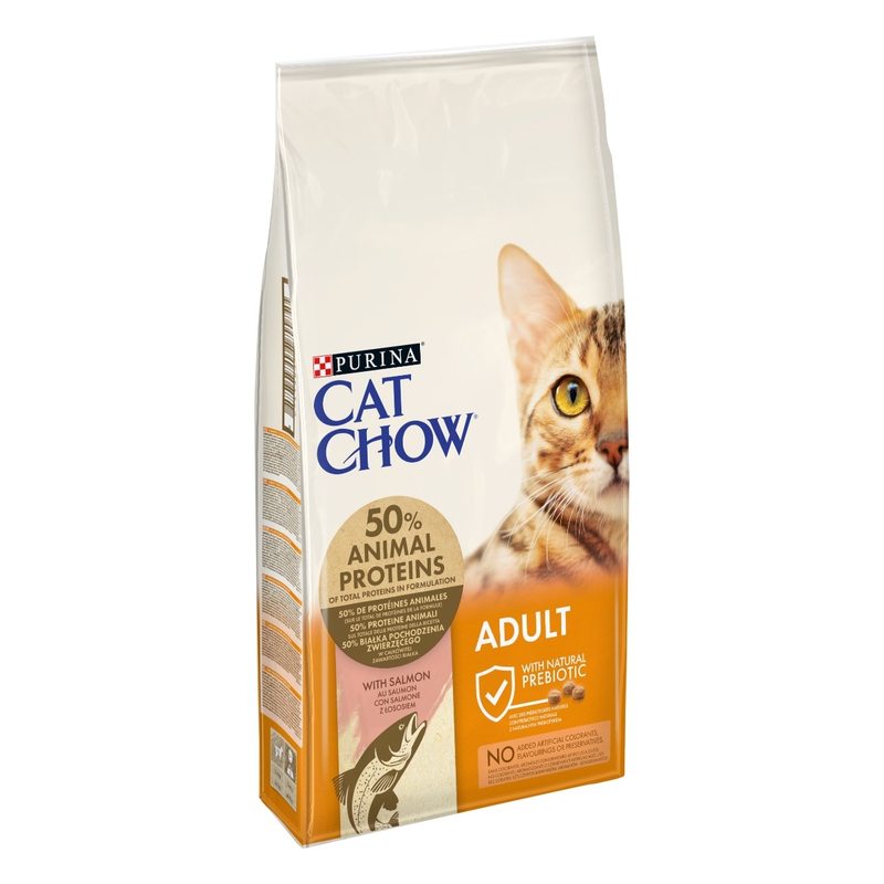CAT CHOW Adult Crocchette al Salmone per gatto 10Kg | PURINA Shop 10 kg
