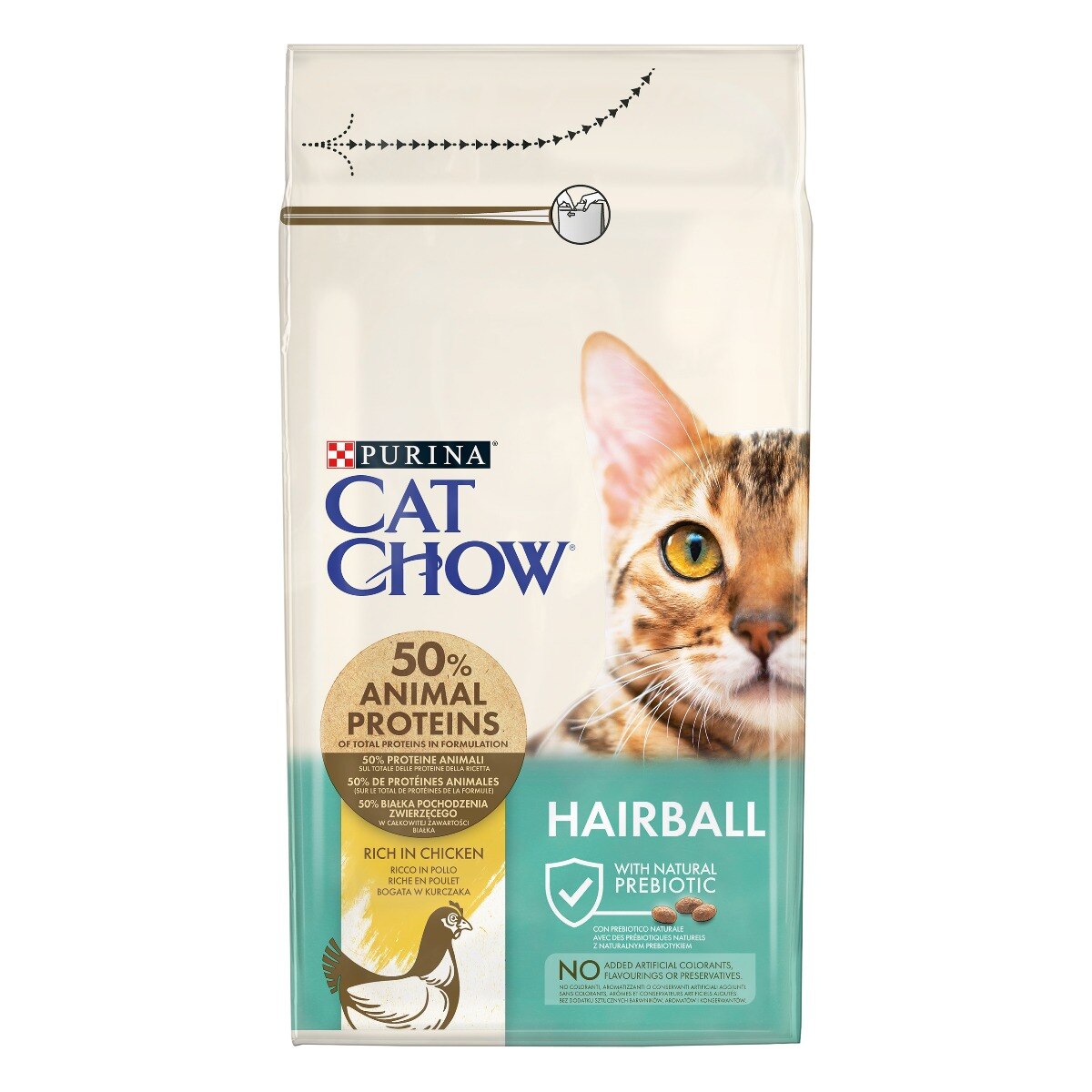 Cat Chow® Hairball Control Gatto Crocchette ricco in Pollo