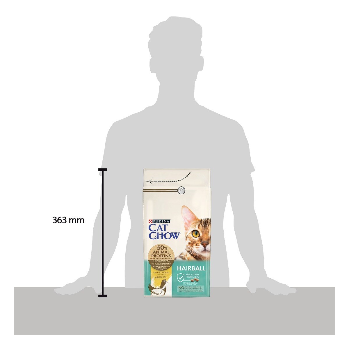 Cat Chow® Hairball Control Gatto Crocchette ricco in Pollo