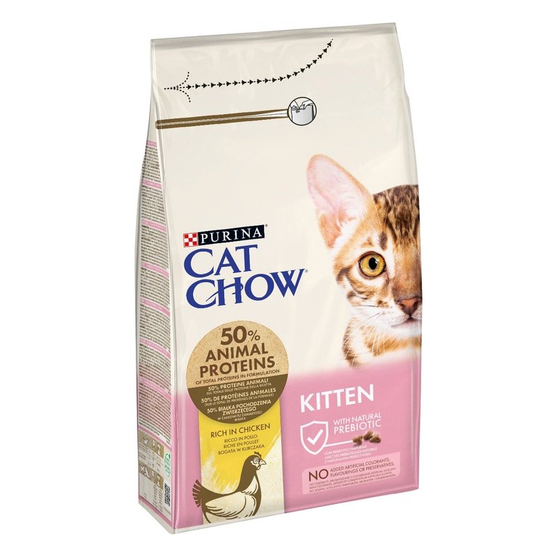 CAT CHOW Kitten Crocchette al Pollo per gatto 1.5Kg | PURINA Shop 1,5 kg