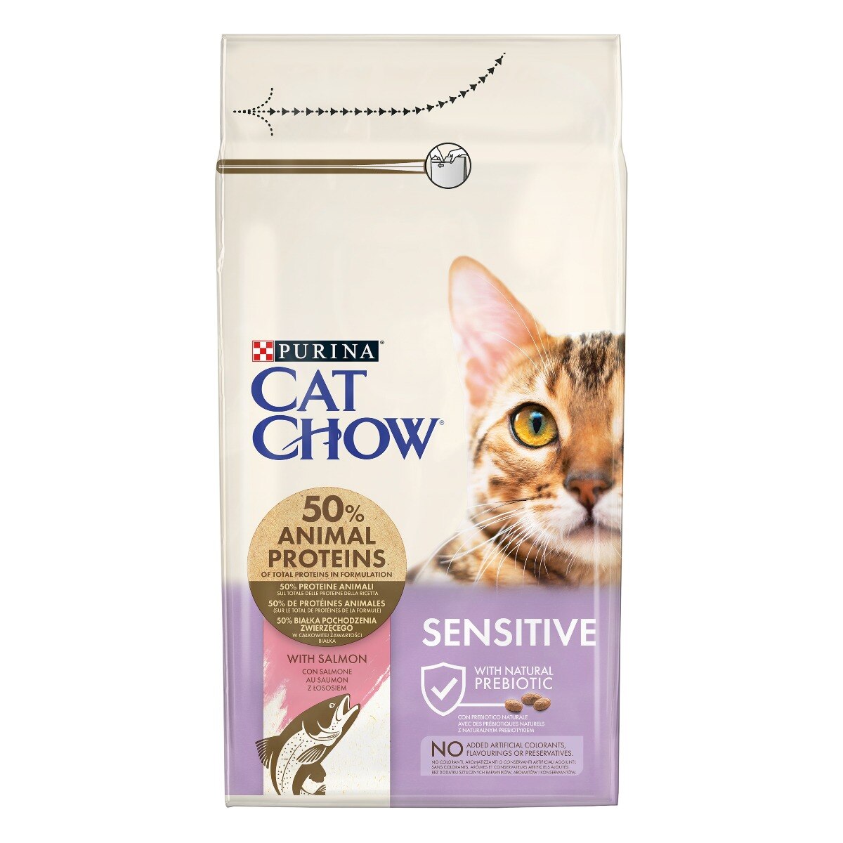 Cat Chow® Sensitive Gatto Crocchette ricco in Salmone