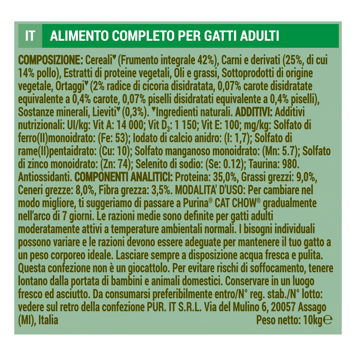 Cat Chow® Sterilized Gatto Crocchette ricco in Pollo