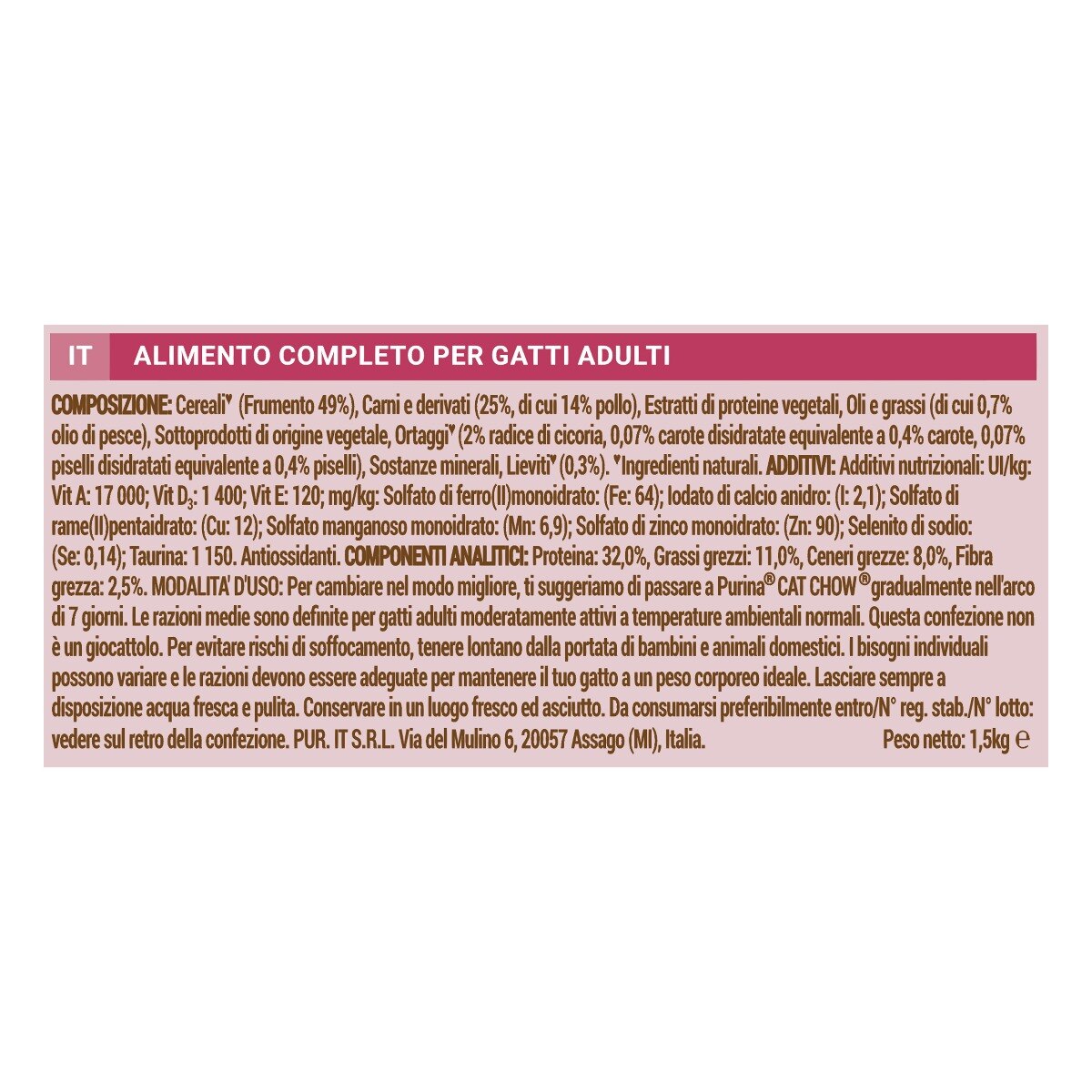 Cat Chow® Urinary Tract Health Gatto Crocchette ricco in Pollo