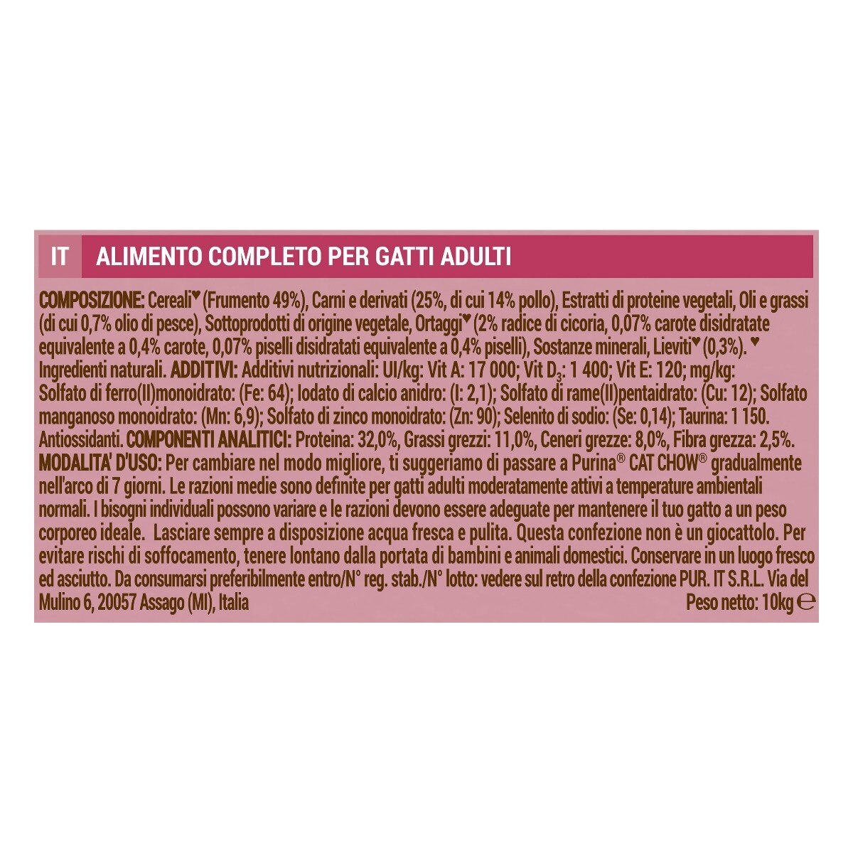 Cat Chow® Urinary Tract Health Gatto Crocchette ricco in Pollo